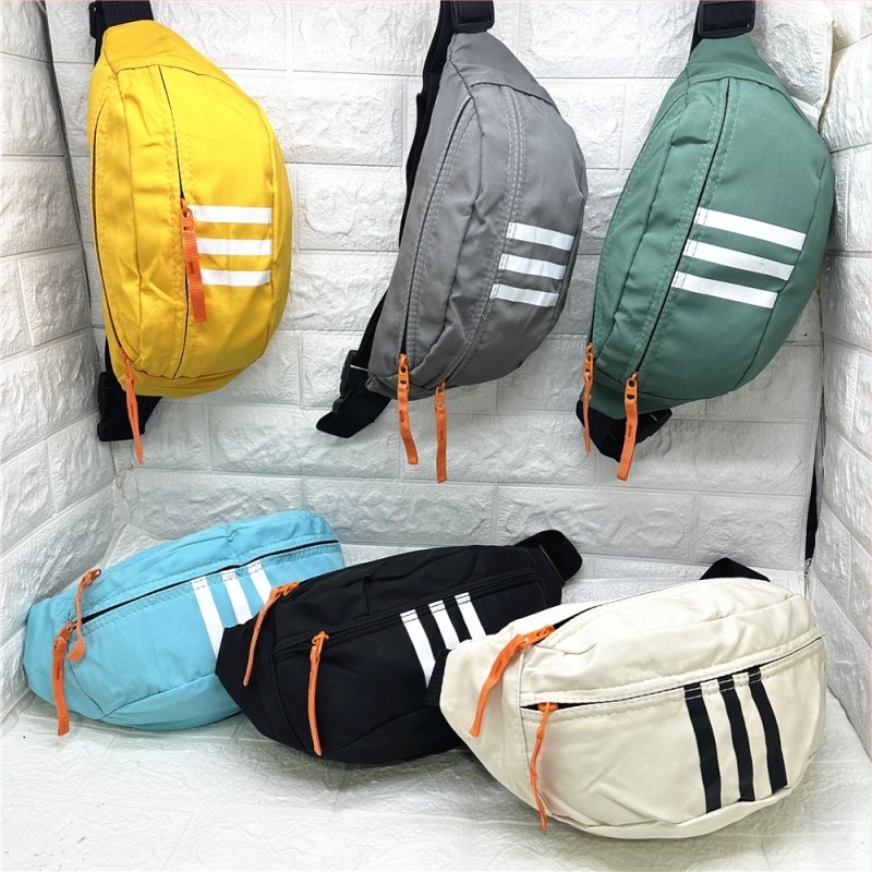 Férfi derék táska – városi minimalist stílus, Oxford anyag, kopásálló, egyszínű, 2025 tavasz, szabadidős használatra