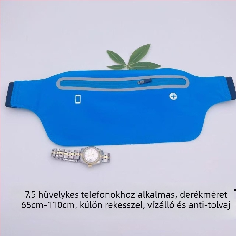 Nylon sportövtáska, lopás elleni védelemmel, könnyű, vízálló, uniszex