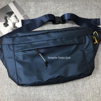 Férfi övtáska street-stílusú PU bőr, crossbody egy vállon, modell N60, nylon bélés