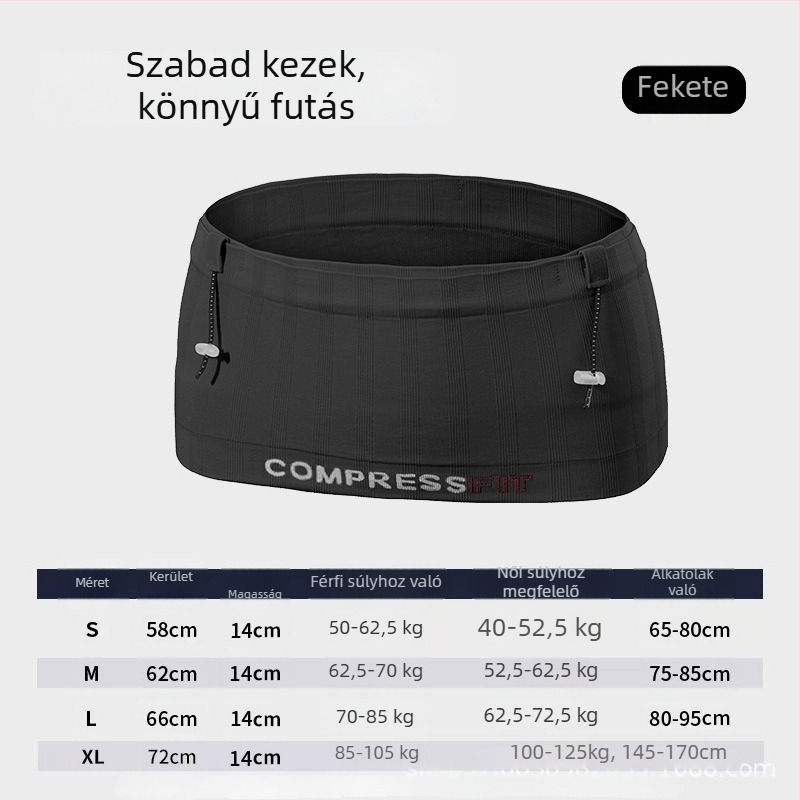 NIPING Férfi sport deréktáska – Nagy kapacitású nylon, telefon és kulcsok számára, lélegző, ultrakönnyű, antibakteriális, kopásálló, kültéri használatra