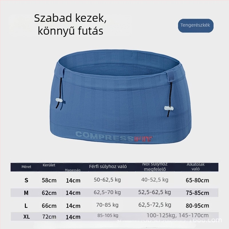 NIPING Férfi sport deréktáska – Nagy kapacitású nylon, telefon és kulcsok számára, lélegző, ultrakönnyű, antibakteriális, kopásálló, kültéri használatra