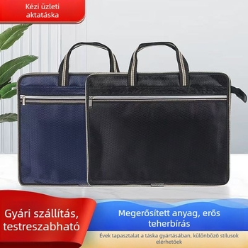 Vászon dokumentumtáska, Jingfang márka, hordozható irodai táska stílus, négyszögletes forma, számítógép méret: forduljon az ügyfélszolgálathoz