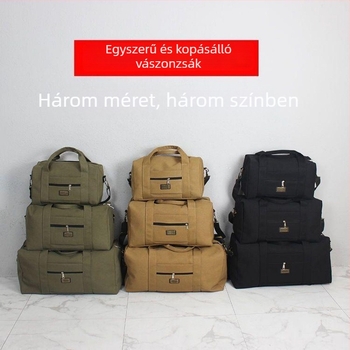 Canvas utazótáska, 20–35 L kapacitás, PU anyag, uniszex crossbody utazáshoz