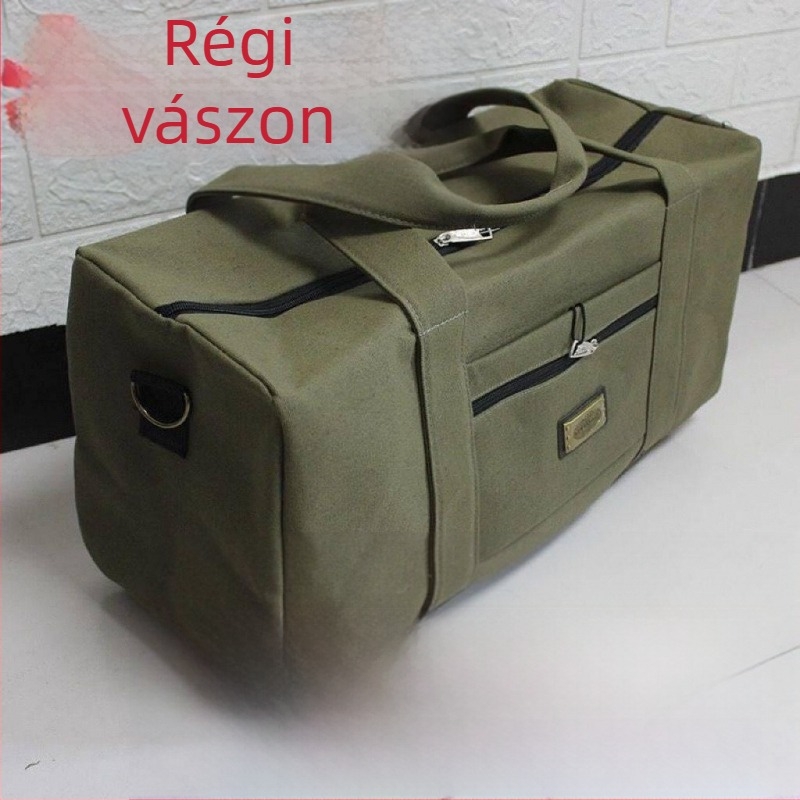 Canvas utazótáska, 20–35 L kapacitás, PU anyag, uniszex crossbody utazáshoz