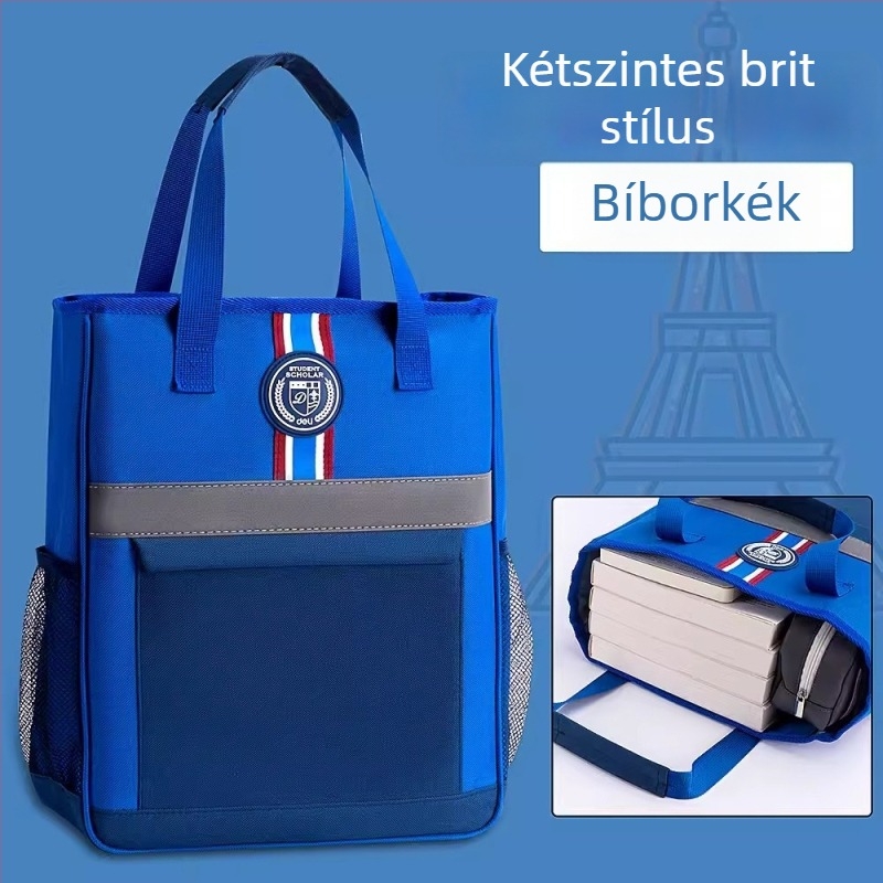 Diák tote táska könyvekhez | Deli márka, cipzár-stílus, űrlény-formájú, 0.4 kg, anyagvastagság 28 mm