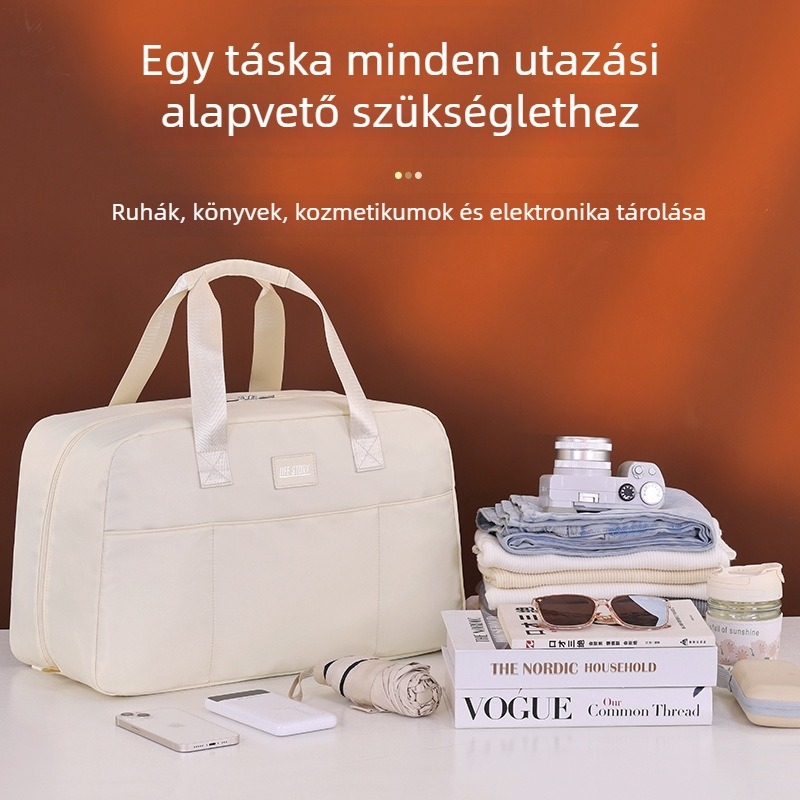 Uniszex utazótáska üzleti utakhoz — vízálló poliészter, 20–35 L kapacitás, üzleti ingázó stílus