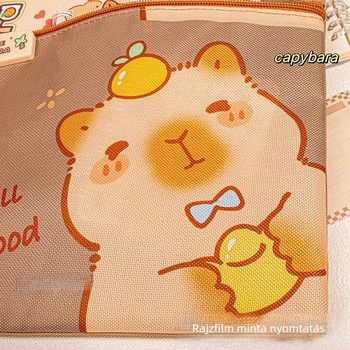 MOYL vászon táska diákoknak – nagy kapacitás, cipzár, rajzfilm-stílus