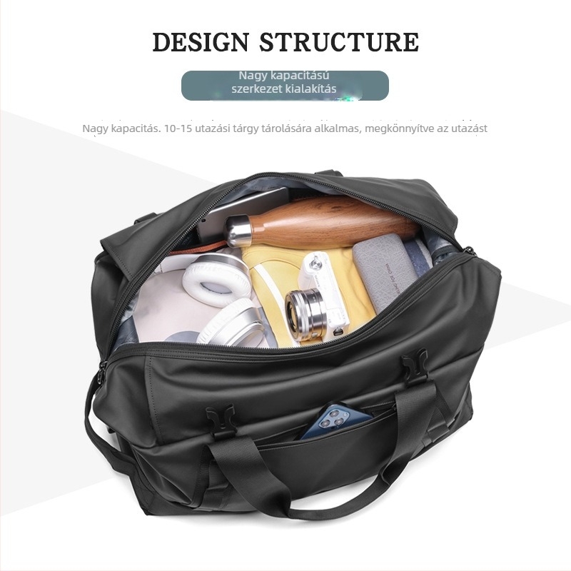Outwalk uniszex utazótáska duffel, Oxford anyag, lélegző és vízálló, vállpánt és kézi hordozó, street style, szabadidős utazásokhoz