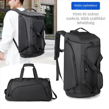Szigetelt utazó- és edzőtáska, 36–55 L kapacitás, vízlepergető film, szigetelés, kopásállóság, száraz–nedves elkülönítés, poliészter bélés