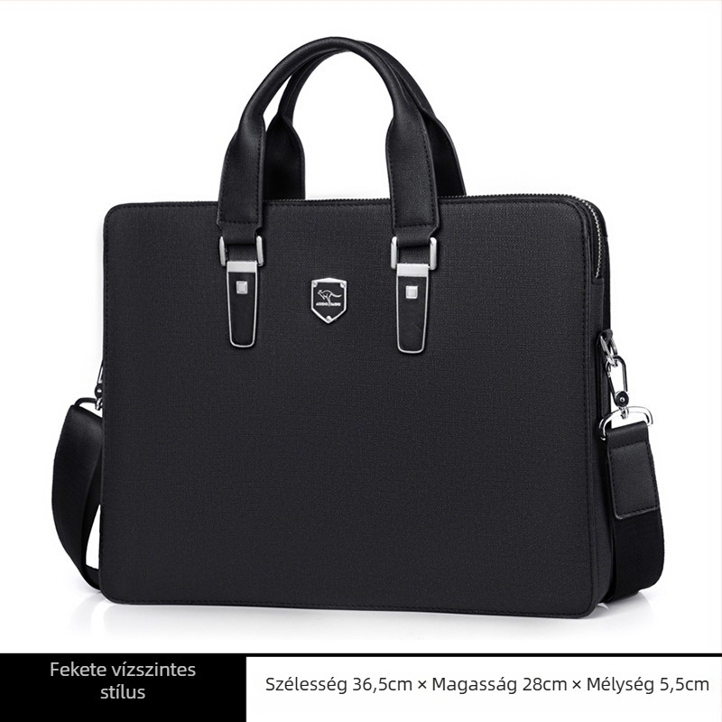 Férfi Ultrafilm bőrtáska, vízálló crossbody, üzleti utazásokhoz, alkalmas laptophoz