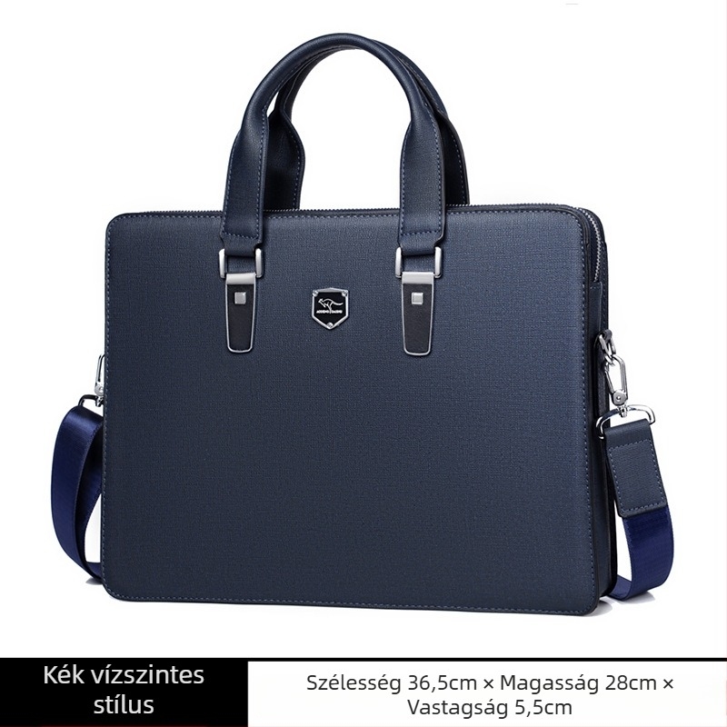 Férfi Ultrafilm bőrtáska, vízálló crossbody, üzleti utazásokhoz, alkalmas laptophoz