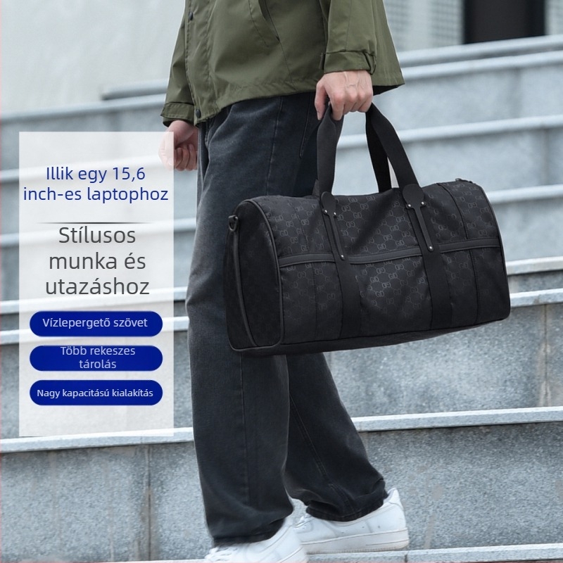 Kis utazó táska – Uniszex, 20–35L, Poliészter, Vízálló és Kopásálló, Szabadidős Utazótáska