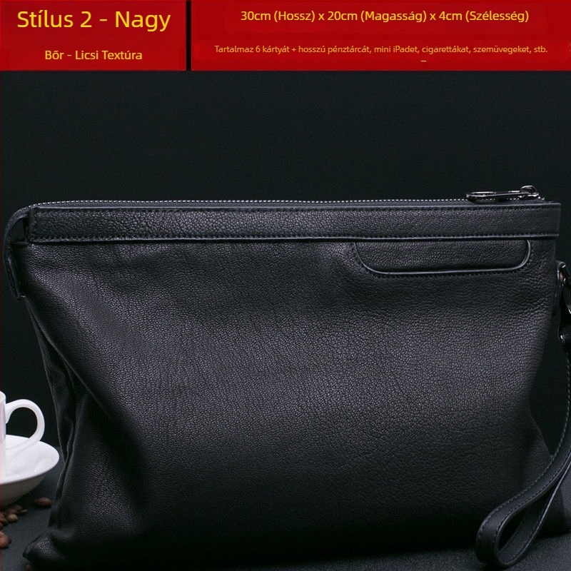 Férfi Corduroy kézitáska 8 inch tablet zsebbel, Qinlang, báránybőr béléssel, üzleti útra