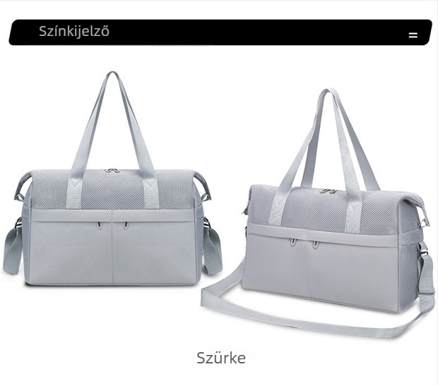 Unisex utazó laptop táska, vízálló, bővíthető, száraz/ nedves elválasztás, 20–35L, Oxford anyag