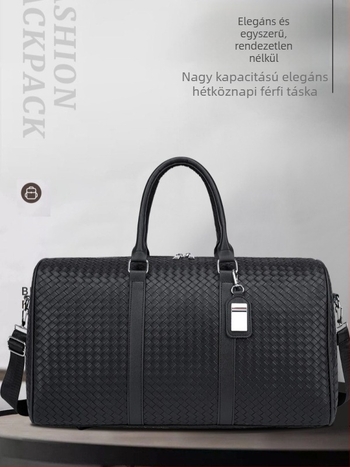 Koreai stílusú utazótáska, nagy kapacitású, uniszex üzleti út táska, vállon átívelő crossbody kialakítás, PU anyagból PU bélés