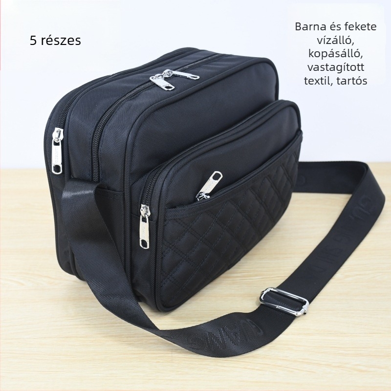 Guangshida férfi crossbody táska – Oxford anyag, vízálló, több rekesz, üzleti utazási stílus
