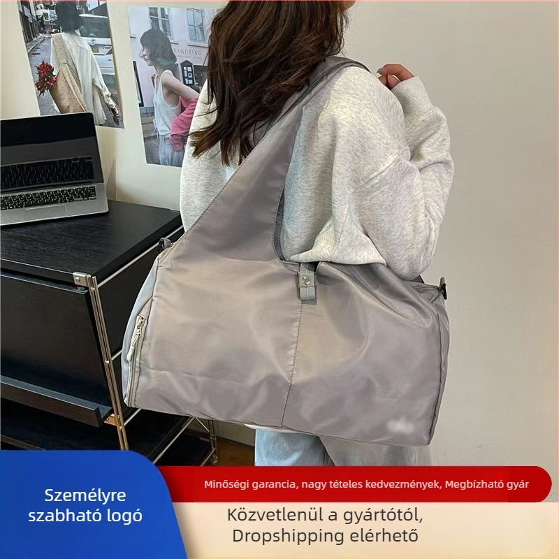 Nylon utazótáska, lélegző kialakítás, poliészter bélés, szabadidős utazási stílus, uniszex.