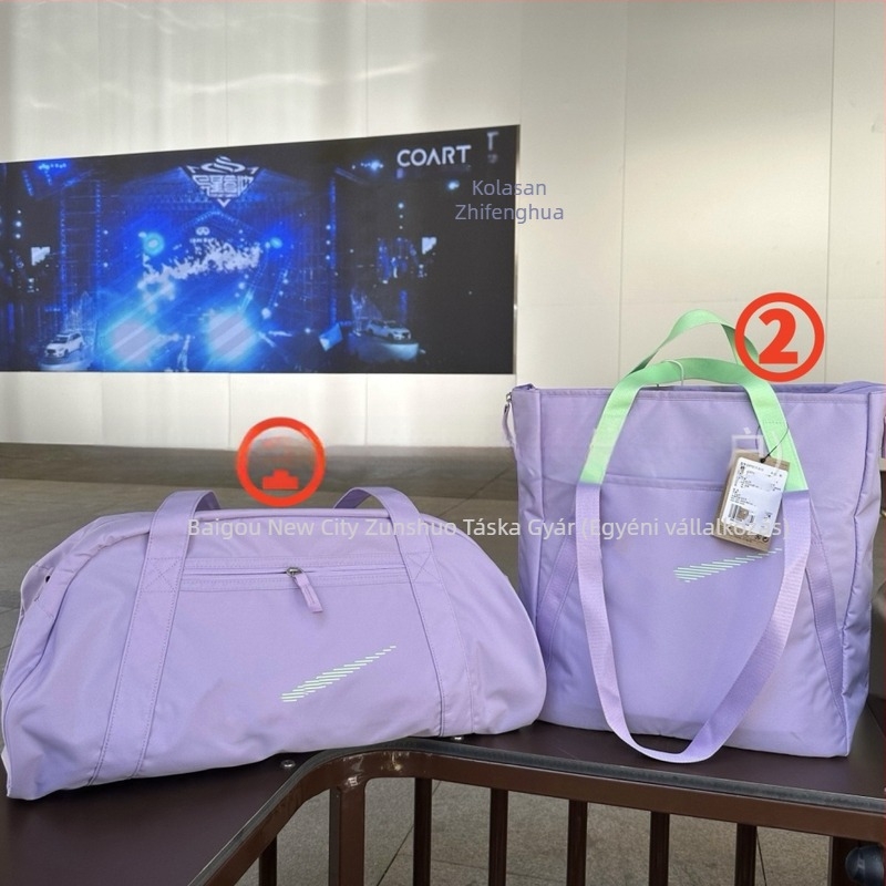 Uniszex nylon utazó- és edzőtáska, bővíthető kapacitás 36-55L, váll/crossbody pánt, poliészter bélés