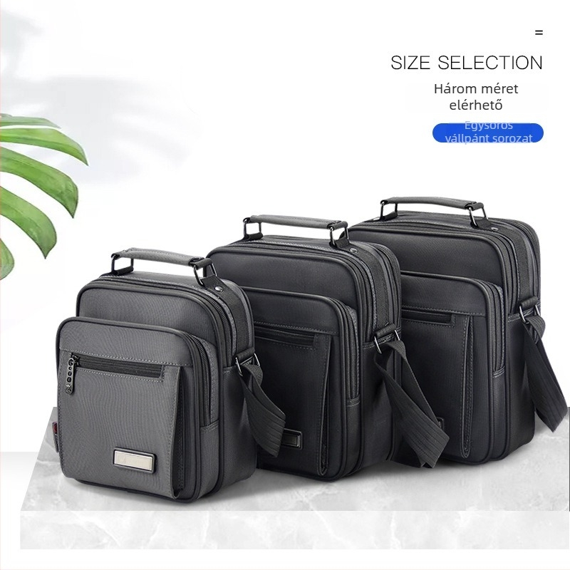 Férfi crossbody táska Oxford anyagból, vízálló, modell 3315, poliészter bélés.