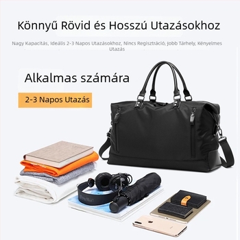 Nagy kapacitású utazótáska | könnyű, vízálló Oxford anyagból, uniszex, 20–35 L, poliészter bélés