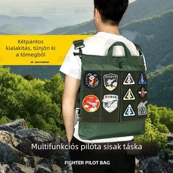 Pilot sisak táska – vízálló, keresztpántos hátizsák, 36–55 L, Oxford anyag, uniszex
