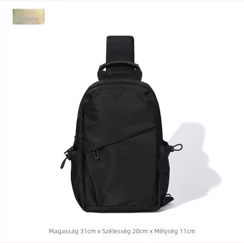 Férfi mellkas táska, street-trend stílus, Oxford anyag, vízálló, modell 2870#
