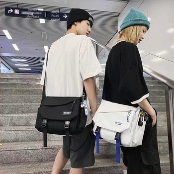 Férfi crossbody táska - Street Trend stílus, Nylon anyag, Vízálló, Jun Yan
