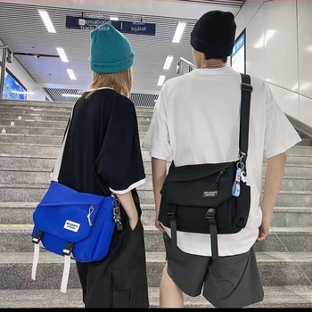 Férfi crossbody táska - Street Trend stílus, Nylon anyag, Vízálló, Jun Yan