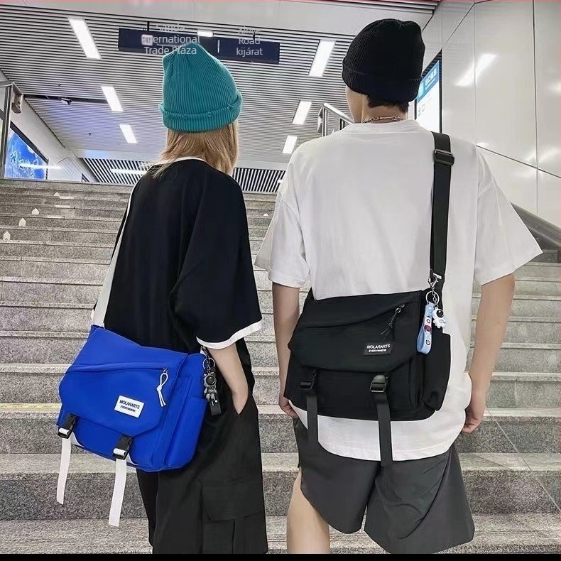 Férfi crossbody táska - Street Trend stílus, Nylon anyag, Vízálló, Jun Yan