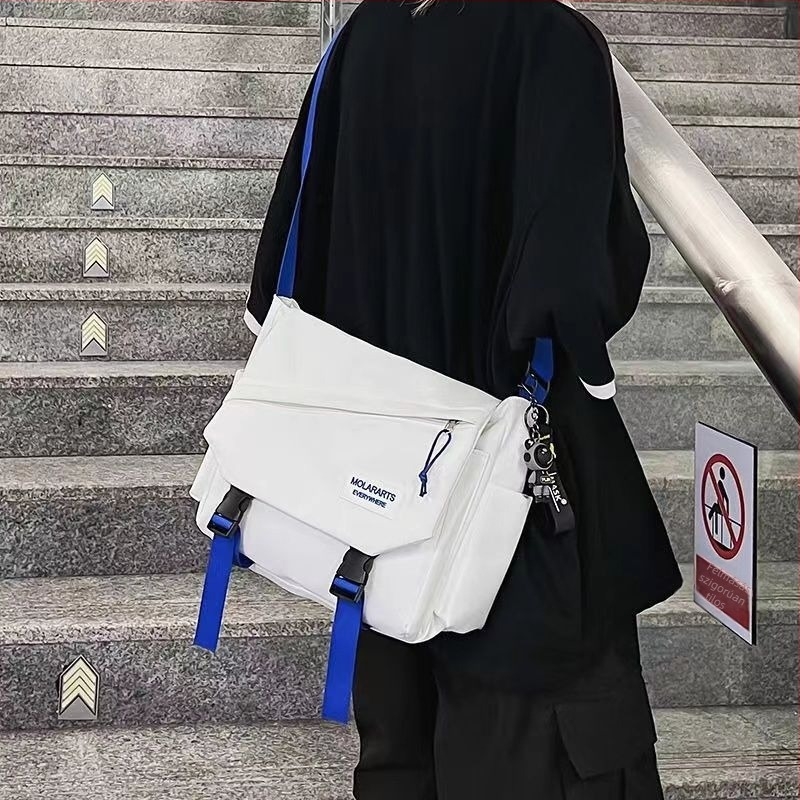 Férfi crossbody táska - Street Trend stílus, Nylon anyag, Vízálló, Jun Yan