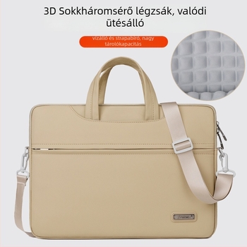 Uniszex laptop táska, membrán anyag, lélegző, kopás- és ütésálló, hordozható aktatáska stílus
