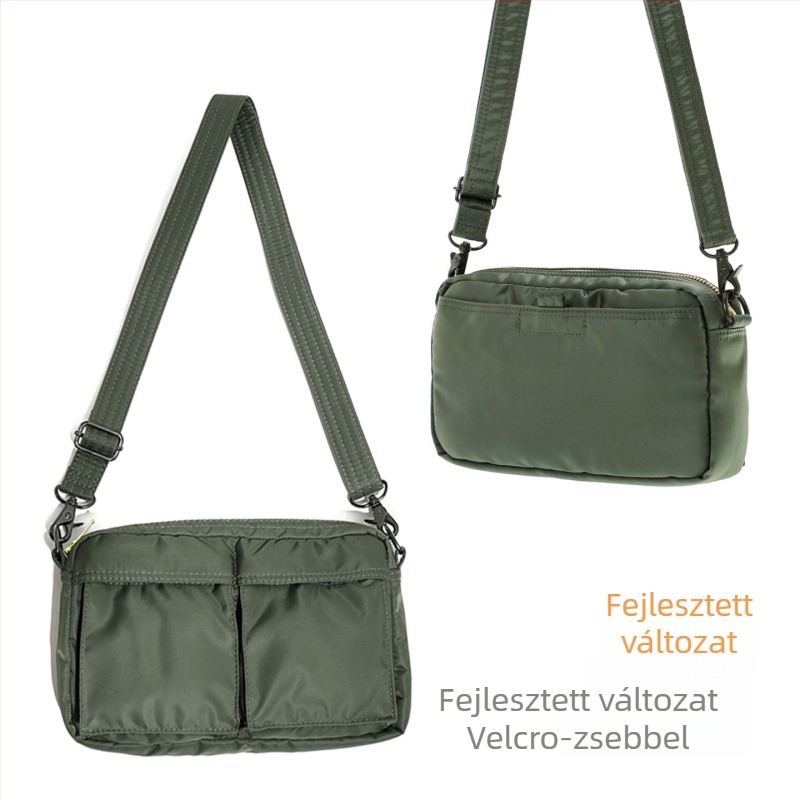 Férfi keresztpántos válltáska, nylonból, vízálló, városi stílus, nylon bélés, utazáshoz és szabadidőhöz