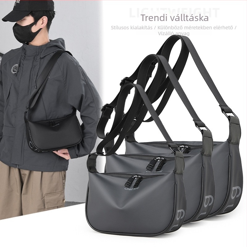 CHELL KING Férfi válltáska, Urban Simplicity stílus, Oxford anyag, vízálló, betűs minta