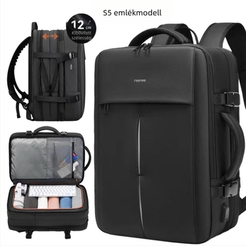 Üzleti utazáshoz szóló laptop táska – vízálló Oxford anyag, 20–35L kapacitás, Uniszex, görbült vállpánt