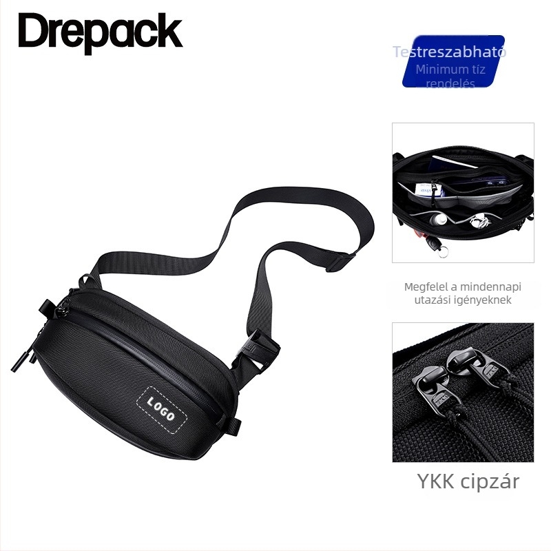 Drepack férfi messenger táska – Oxford anyag, vízálló, lélegző, ultrakönnyű, üzleti útokra