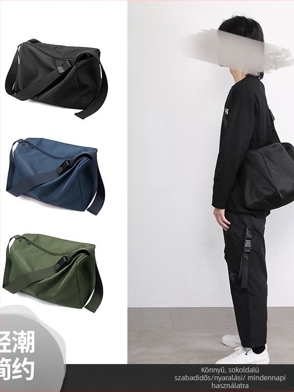 Férfi crossbody táska — street trend, nylon, vízálló, ultrakönnyű, poliészter bélés