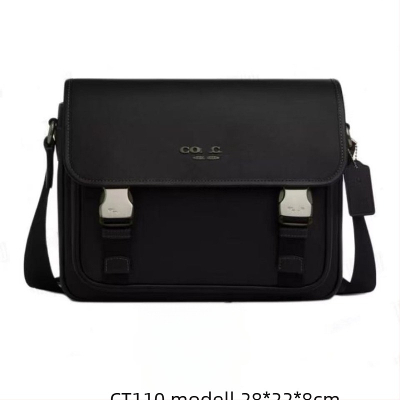 Férfi crossbody táska valódi bőrből, nagy kapacitású Messenger táska, üzleti és hétköznapi használatra