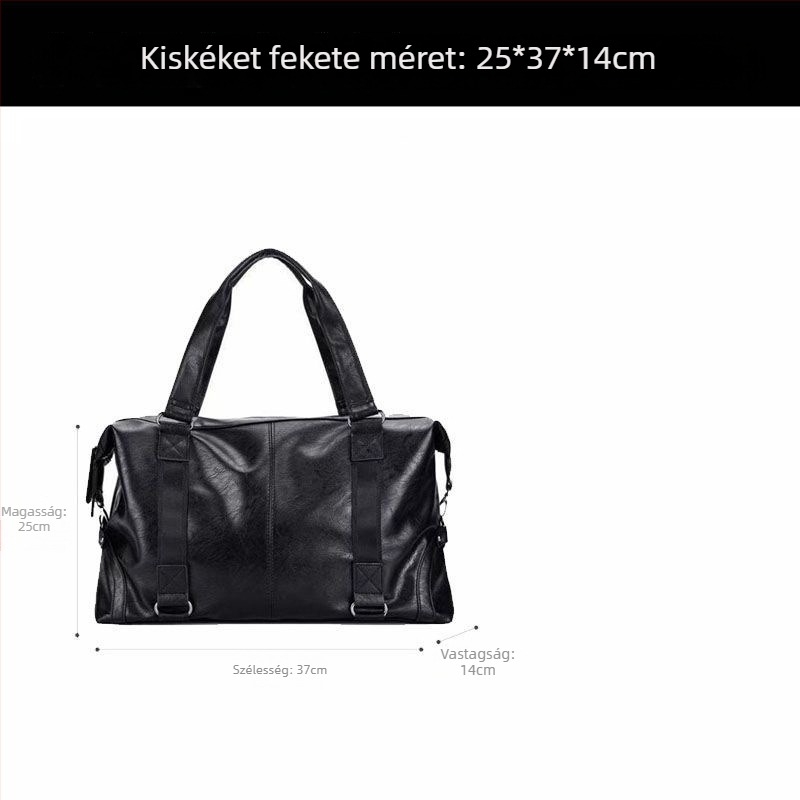 Férfiaknak készült tehénbőr crossbody táska utazáshoz, Oubao – bélése bőrrel, üzleti utakhoz