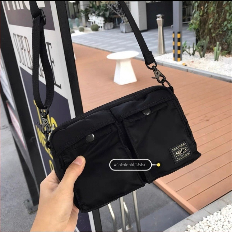 Férfi crossbody táska PU anyagból, belső: szintetikus bőr, kompatibil 8 hüvelykes laptophoz, szabadidős utazásokhoz