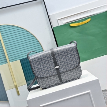 Férfi crossbody táska — városi egyszerű stílus, PVC anyag, csíkos minta, vászon bélés (2023 tél)