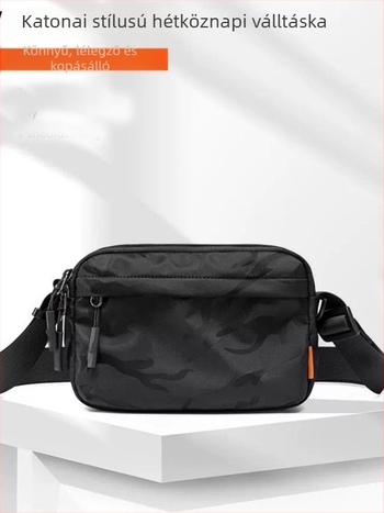 Férfi crossbody táska — Nylon, Kamufláž minta, Városi egyszerűség, Poliészter bélés, Téli szezon 2025
