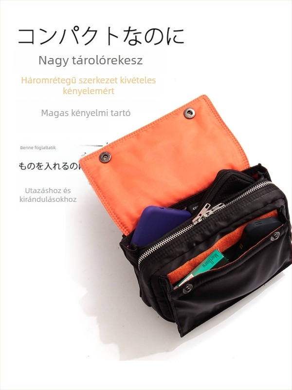 Férfiaknak szóló crossbody táska, vízlepergető nylonból, mindennapi használatra, 8 hüvelykes laptop befogadására