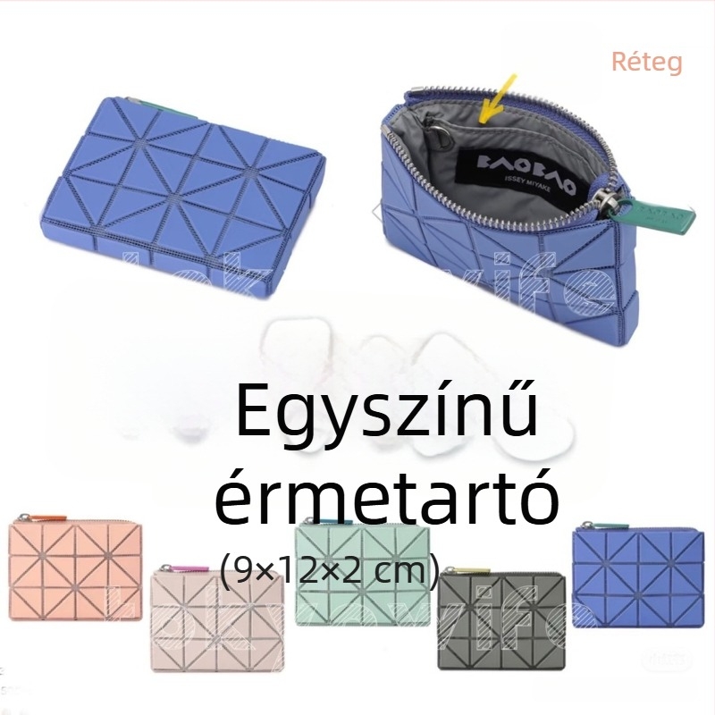 Érmés pénztárca PVC-ből, Rhombus márka, városi egyszerű stílus, poliészter bélés, 2024 tavasz