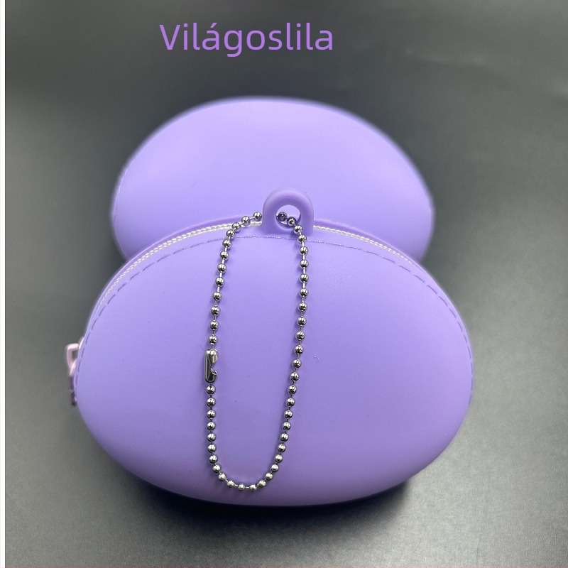 Élelmiszer-minőségű szilikon tároló tasak, ovális formájú, vízálló