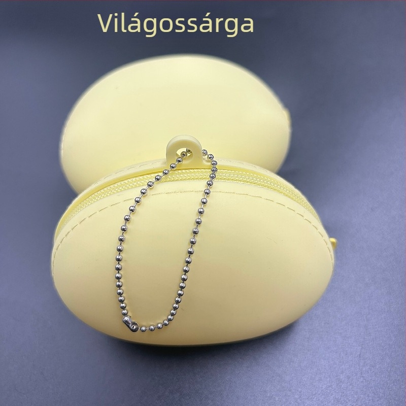 Élelmiszer-minőségű szilikon tároló tasak, ovális formájú, vízálló