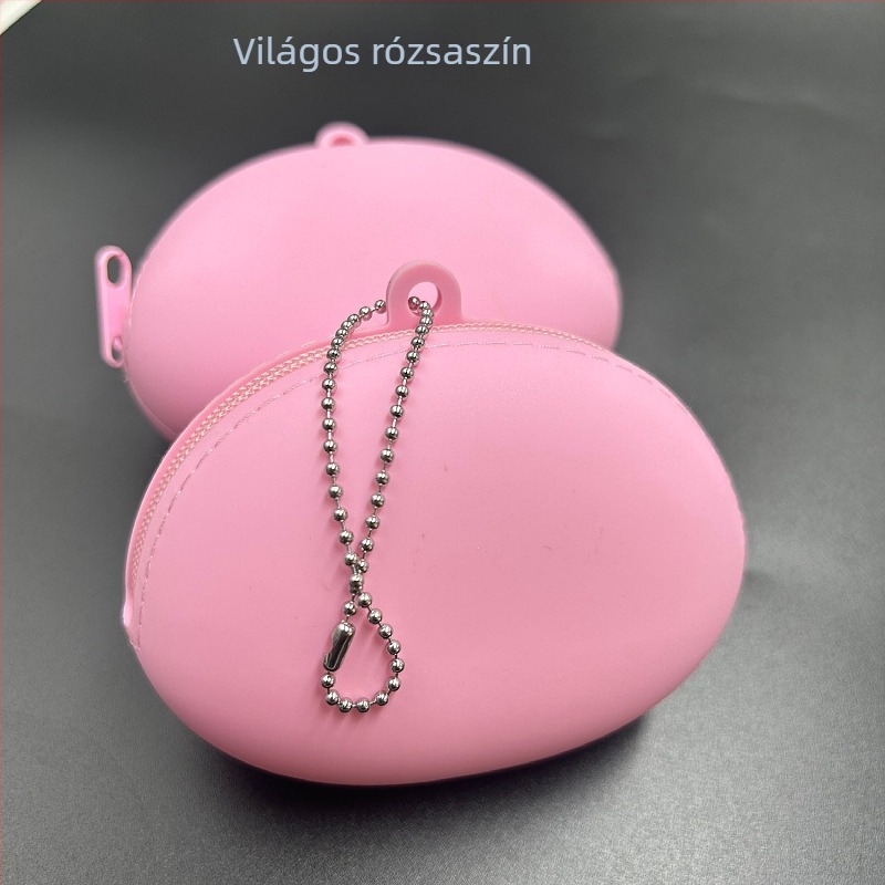 Élelmiszer-minőségű szilikon tároló tasak, ovális formájú, vízálló