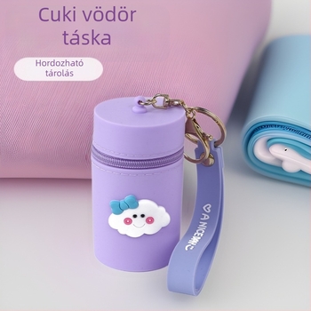 Szilikon érmetárca anime mintával, városi minimalizmus, uniszex, vízálló és ultra könnyű
