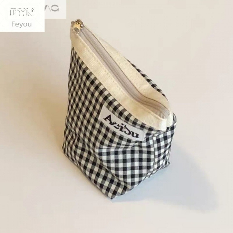 FYN vászon clutch és kozmetikai táska, uniszex napi használatra, vászon béléssel