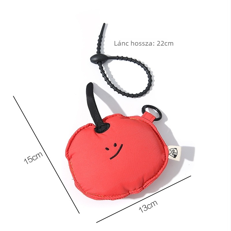 AirPods tokhoz való pénztárca‑függő — puha plüss, vízálló, poliészter, anime minta, bélés vászon