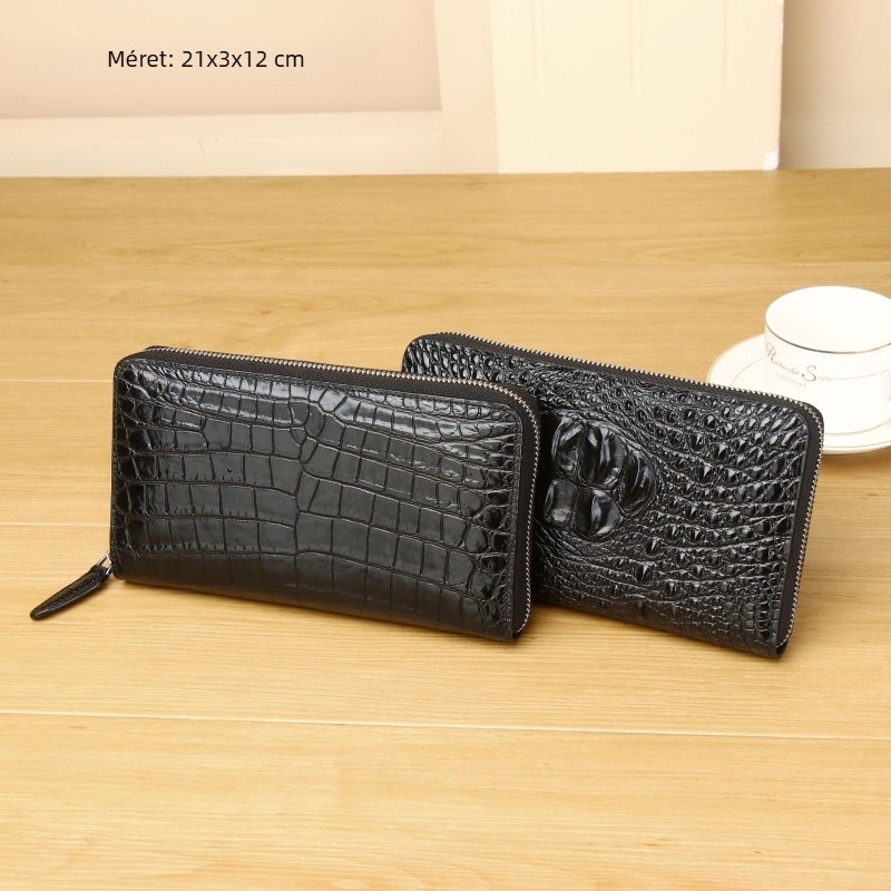Férfi clutch krokodil-mintával, szilikon-anyagból, kopásálló, modell 6287